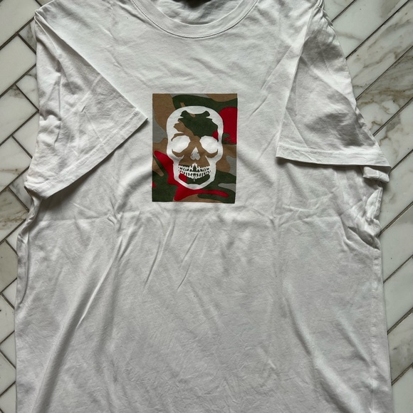 Zadig & Voltaire White Camouflage Skull Tee - Picture 2 of 3